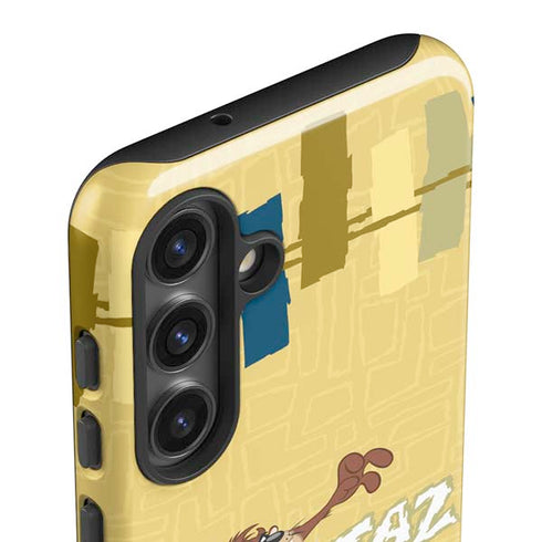 Looney Tunes Tasmanian Devil Swirl Cream Galaxy S25 Impact Case